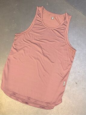 ASRV Men’s Performance Training Tank Top XL Brown Gym Running Workout